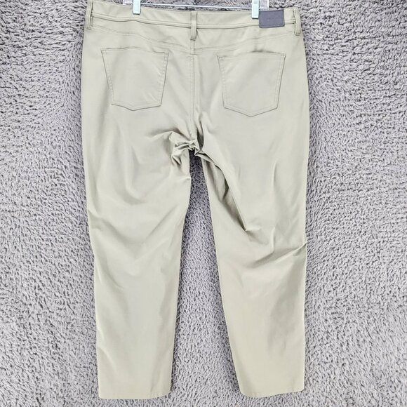 J. Hilburn Pants Mens 40x27 SLL Green Stretch Mid Rise Slim Fit *GUC* - Picture 10 of 14
